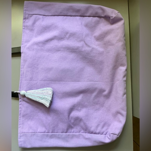 Frida Kahlo Bead and Sequin Embroidered Tote lavender - Picture 5 of 5